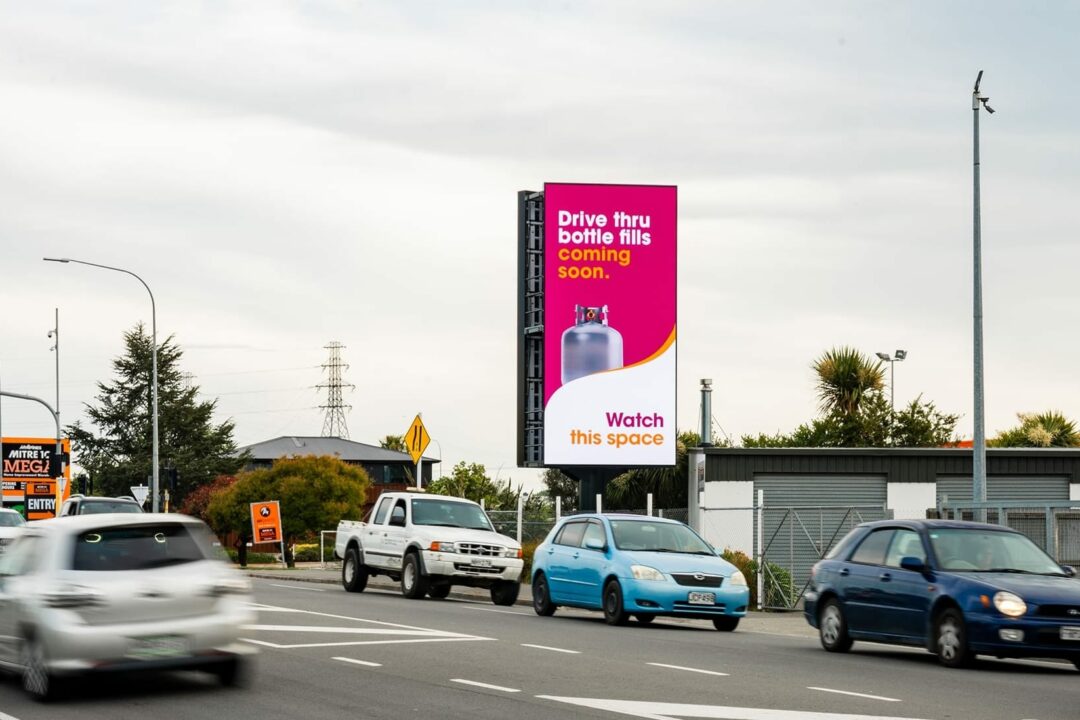 VAST Billboards Rangiora signage down Southbrook Road